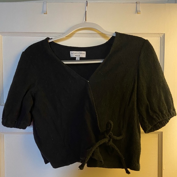 Madewell Texture and Thread tie-front top - Picture 1 of 1
